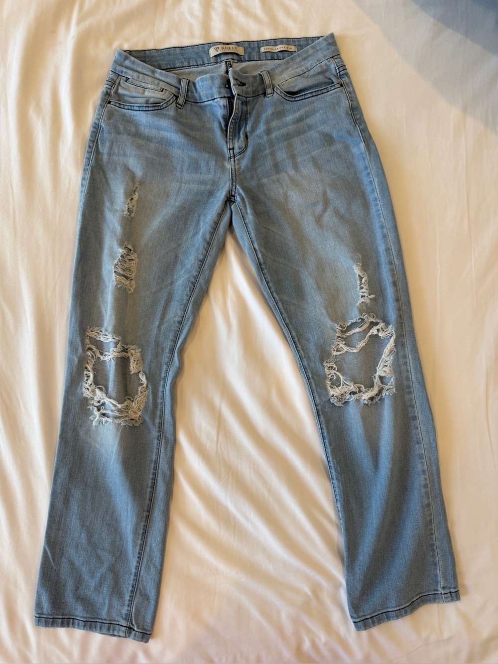Guess Pencil Skinny Light Mid Jean Size 28